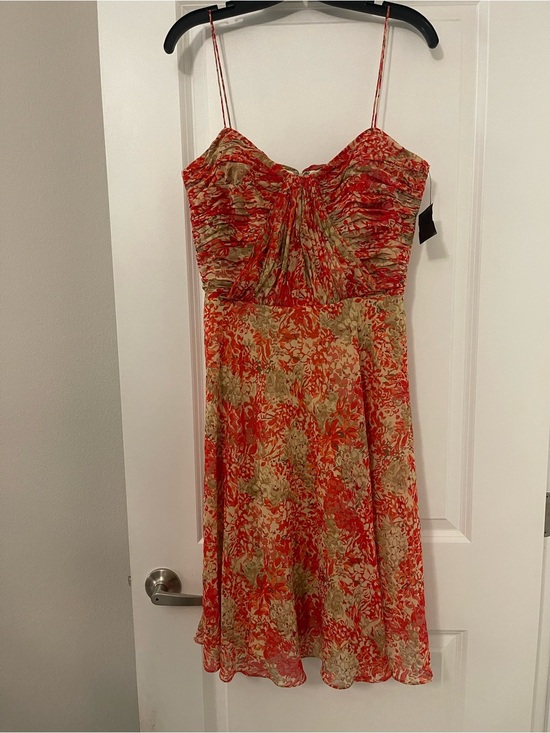 Lauren Ralph Lauren Dresses & Skirts - Lauren Ralph Lauren Coral and Olive Floral Midi Dress